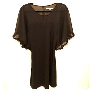 Black Sheer Top cocktail dress